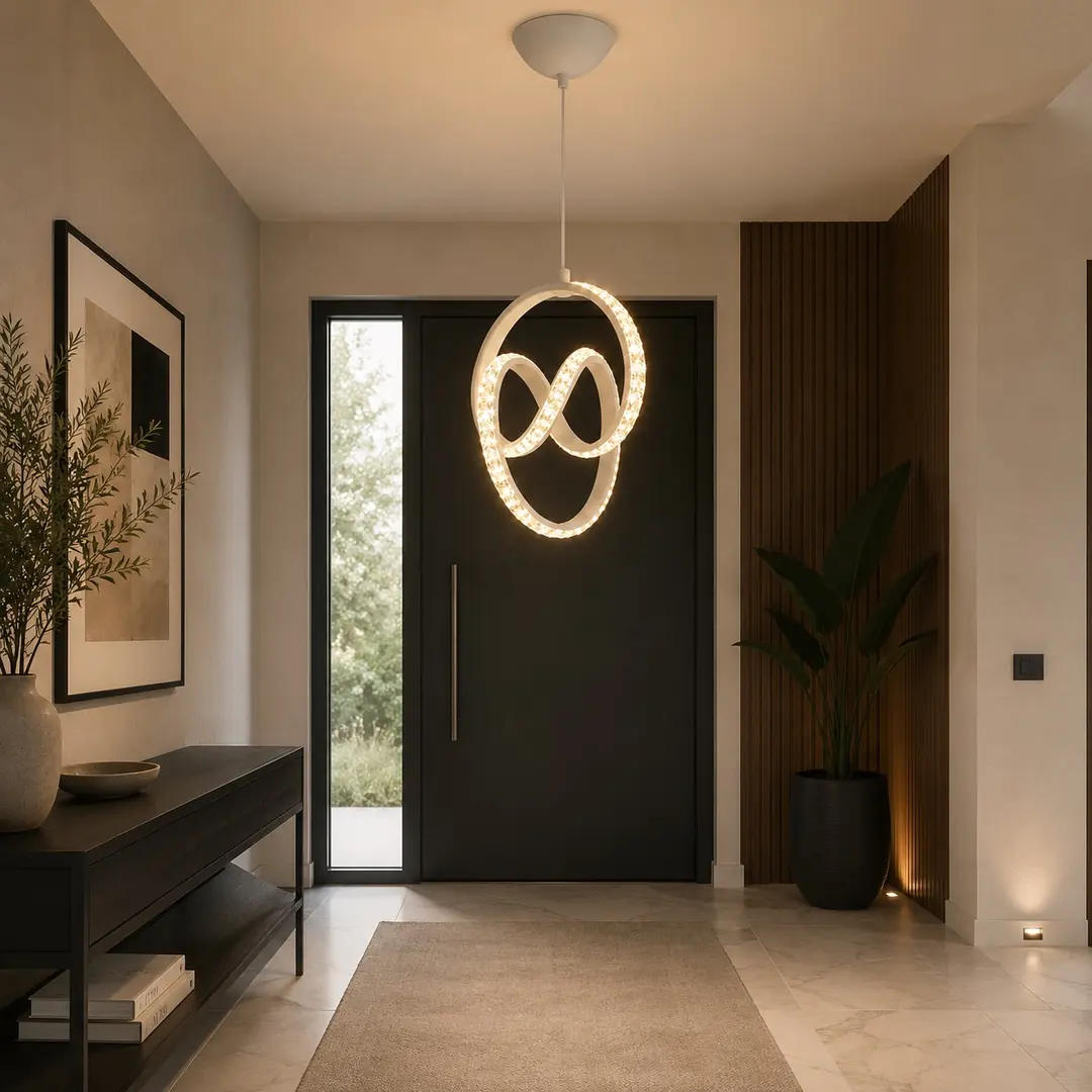 Arel Beyaz Cristalya Serisi 3 Renk Ledli Sarkıt Ledli Avize Modern LED Avize