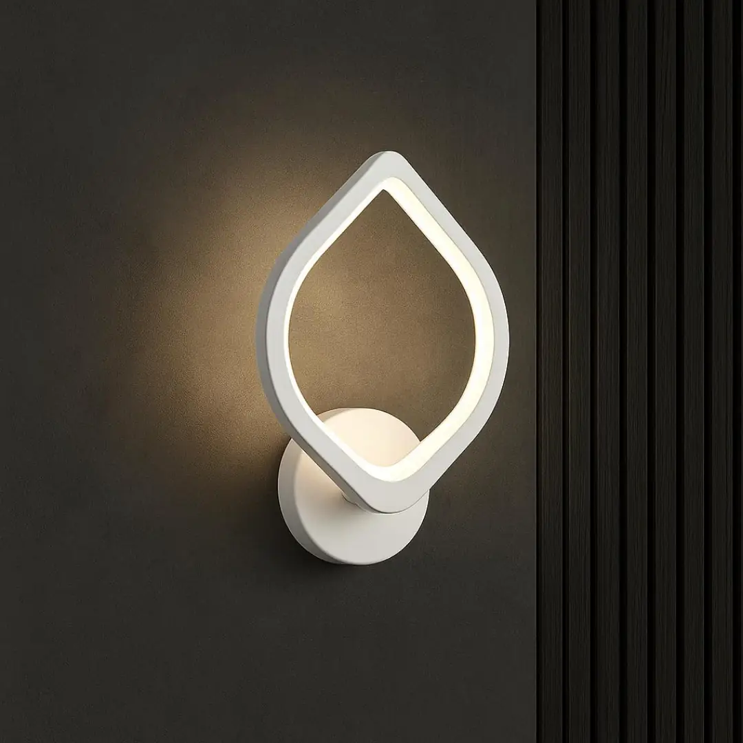 MS53005-1 Beyaz Mimari 3 Renk Ledli Lüks Modern Duvar Lambası Ledli Aplik