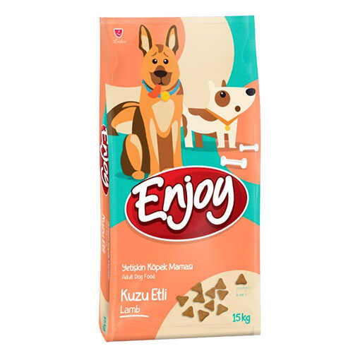 Enjoy Kuzu Etli Ve Pirinçli Yetişkin Köpek Maması 15 kg