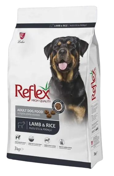 Reflex Kuzu Etli ve Pirinçli Yetişkin Köpek Maması 3 kg