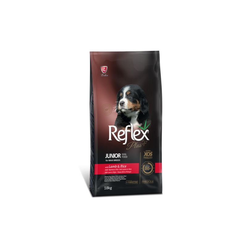 Reflex Plus Kuzu Etli Ve Pirinçli Büyük Irk Yavru Köpek Maması 18 Kg