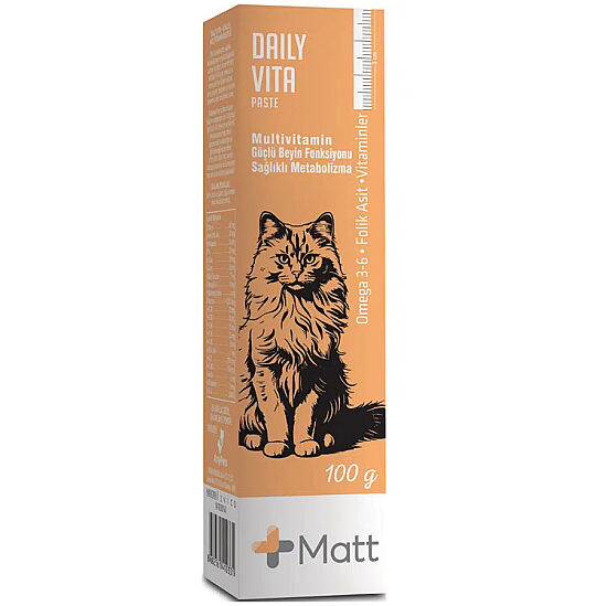 Matt Daily Vita Multi Vitamin Kedi ve Köpek Macunu 100 Gr