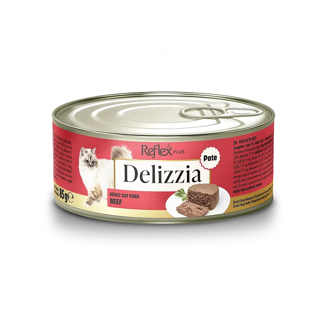Reflex Plus Delizzia Dana Etli Ezme Yetişkin Kedi Konservesi 85 gr