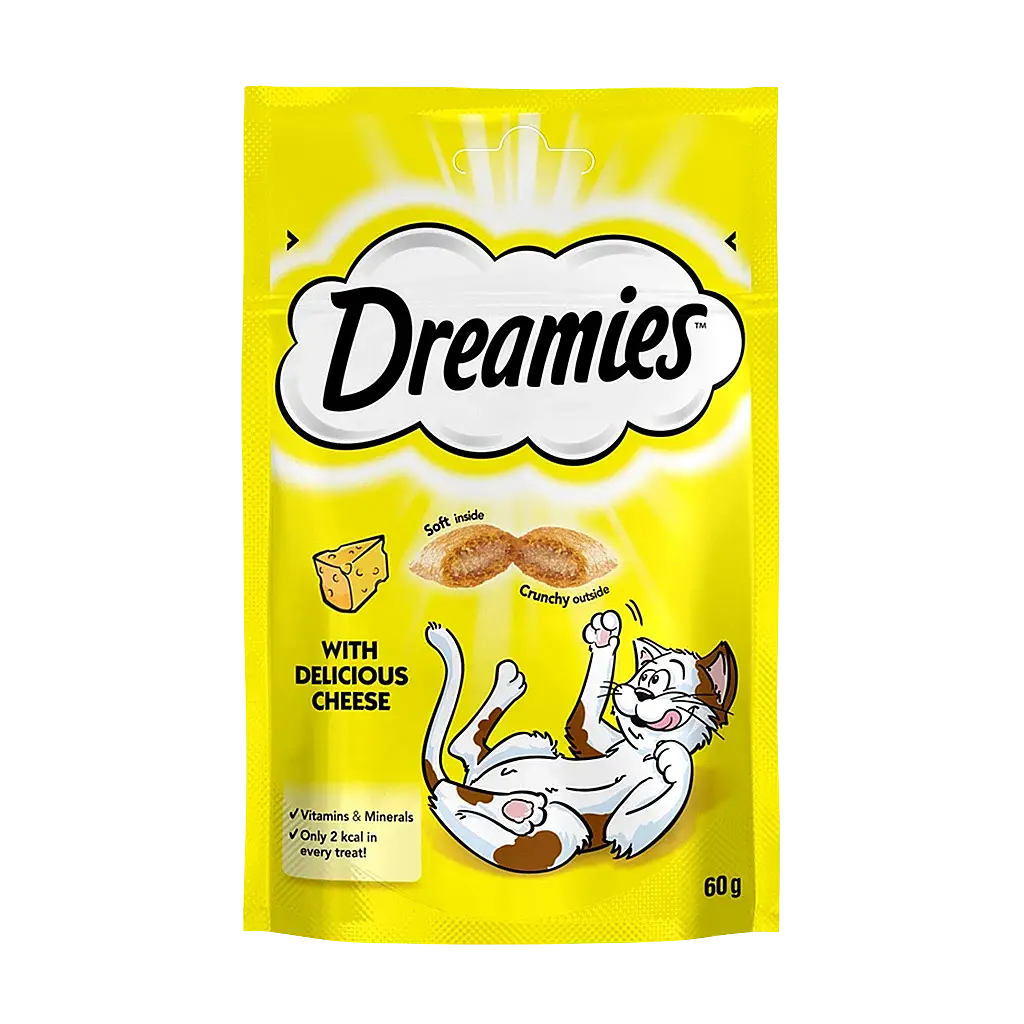 Dreamies İç Dolgulu Peynirli Kedi Ödül Bisküvisi 60 gr