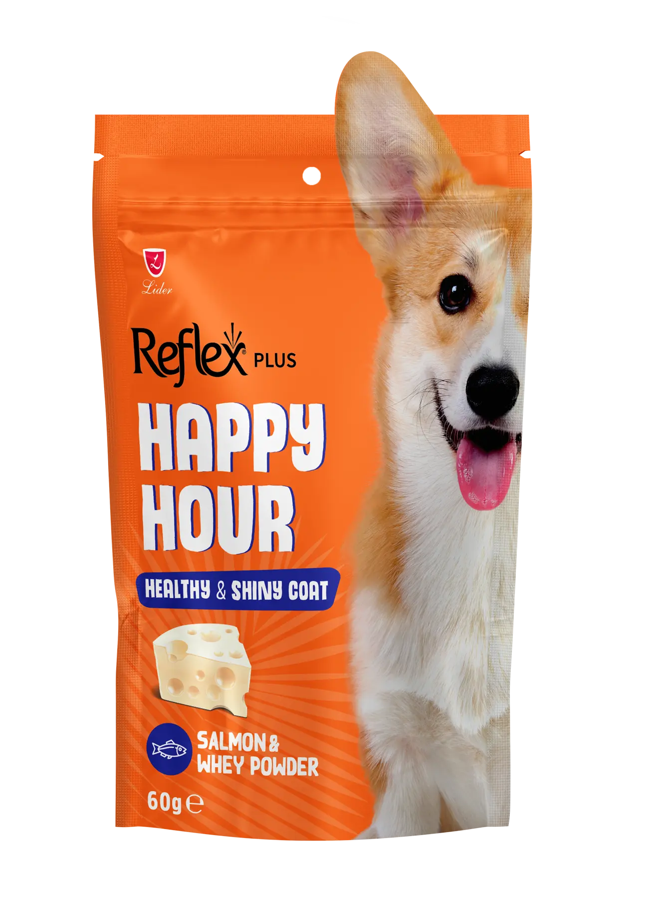 Happy Hour / Healthy & Shiny Coat - Sağlıklı ve Parlak Tüyler için Destekleyici Köpek Ödül Maması 60 Gr