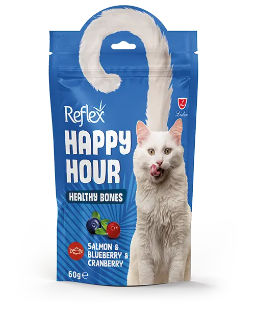 Happy Hour / Healty Bones Somon & Yaban Mersinli & Kızılcık Sağlıklı Kemikler için Destekleyici 60 Gr