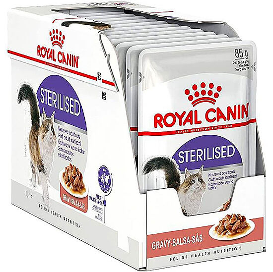 Royal Canin BOX Pouch Gravy Sterilised Kısırlaştırılmış Yaş Kedi Maması 85 Gr x 12 Adet