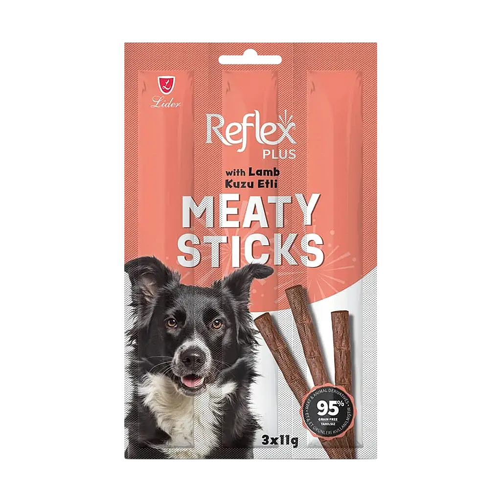 Reflex Plus Kuzu Etli Köpek Ödül Çubuğu 11 gr 3'lü